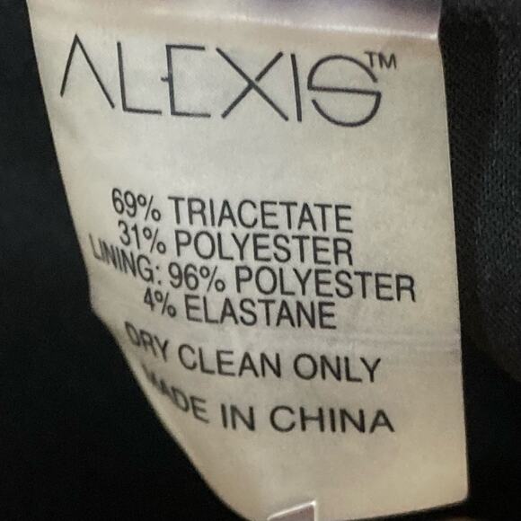 ALEXIS Blazer Jacket Kimono XL Black Wrap Tie Cut-Out Bell-Long-sleeve Lined - Picture 10 of 16